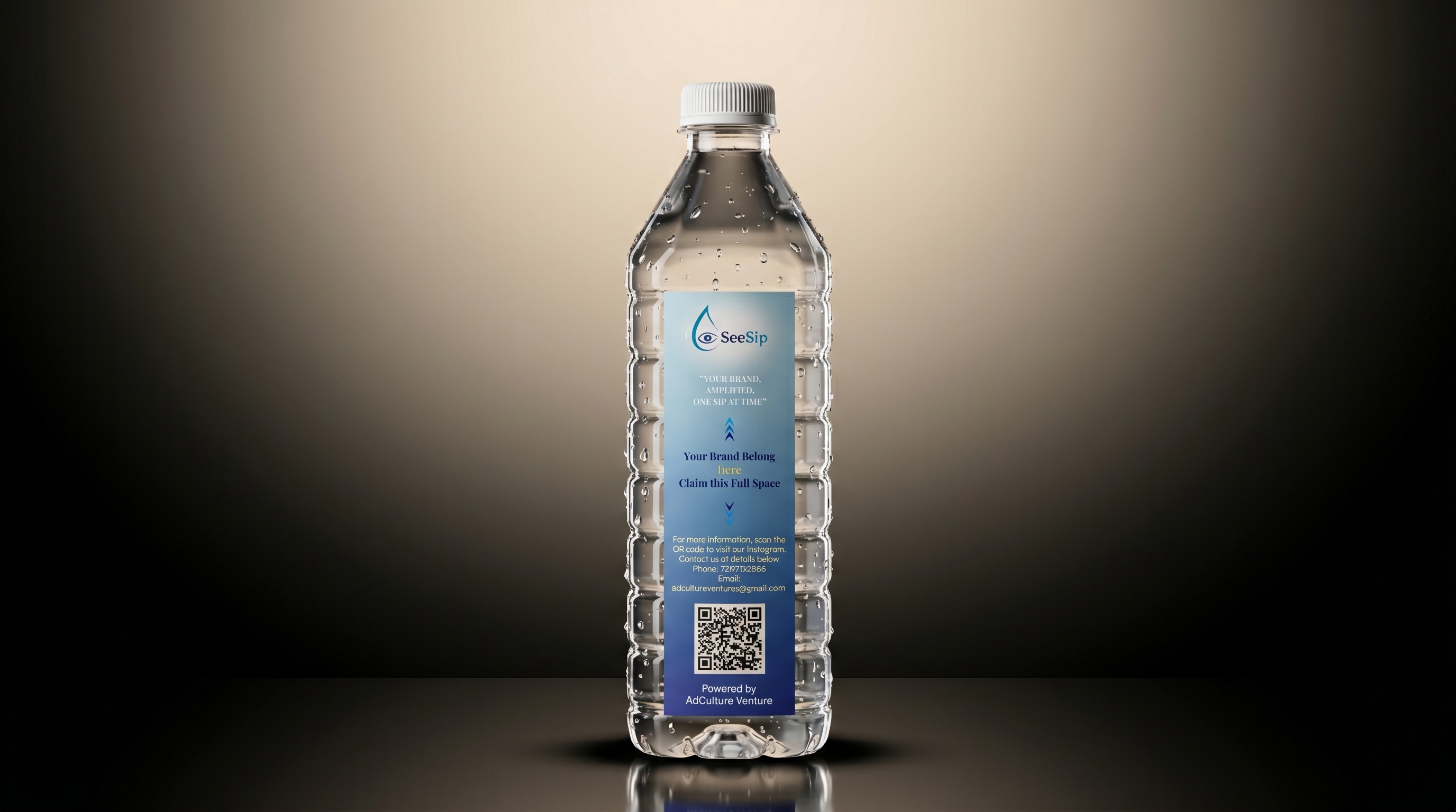 SeeSip branded bottle example 1